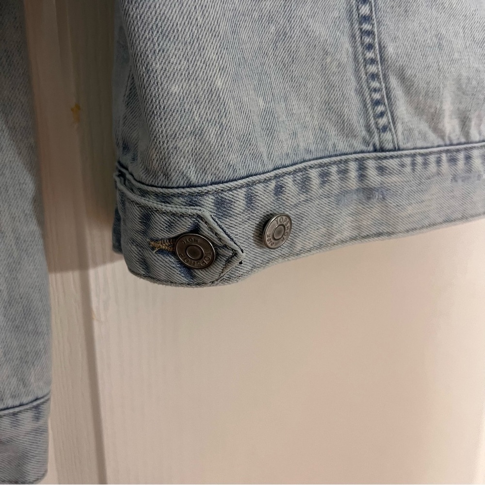 Topshop Moto Distressed double pocket Jean Jacket, size 8 - Picture 10 of 10
